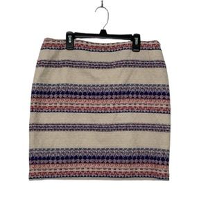 Katherine Barclay Preppy Striped Mini Pencil Skirt Size 8